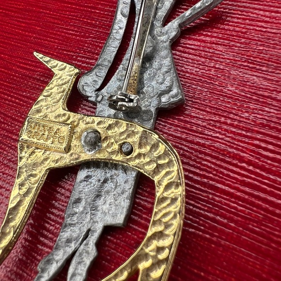 3/$30 Vintage Woman with Dog Brooch - Picture 2 of 5